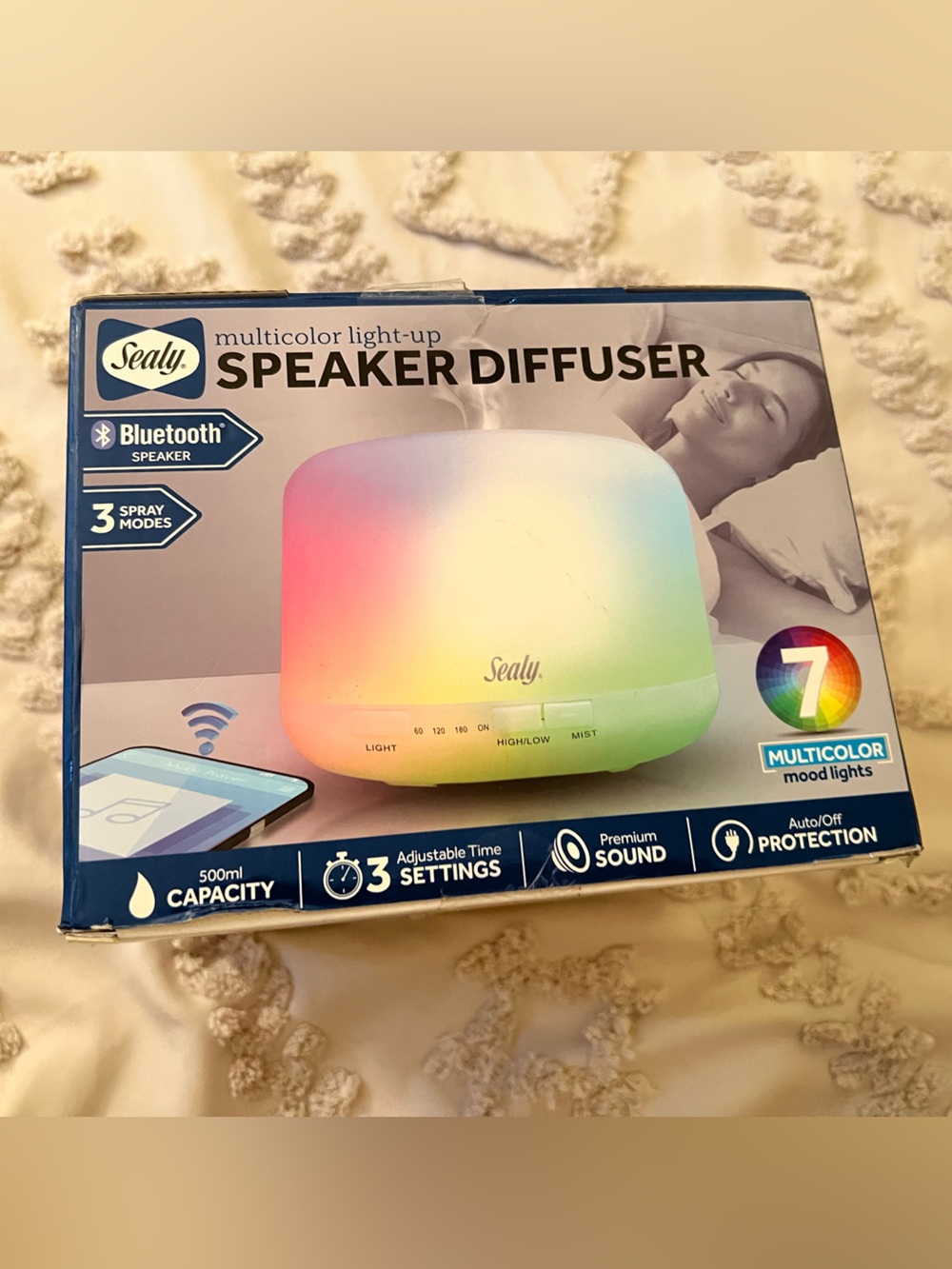 Sealy Multi-color light-up Speaker Diffuser